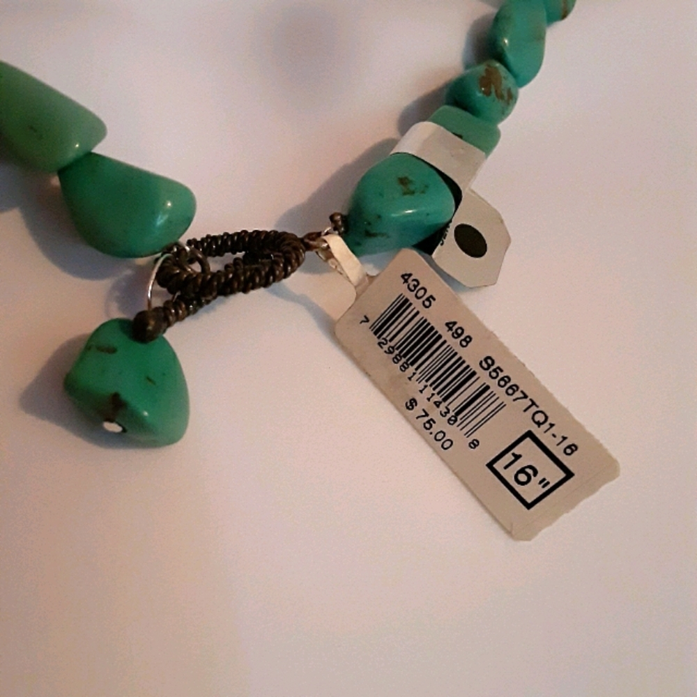 🆕️🏷GenuineTurquoise💙necklace - Picture 3 of 4